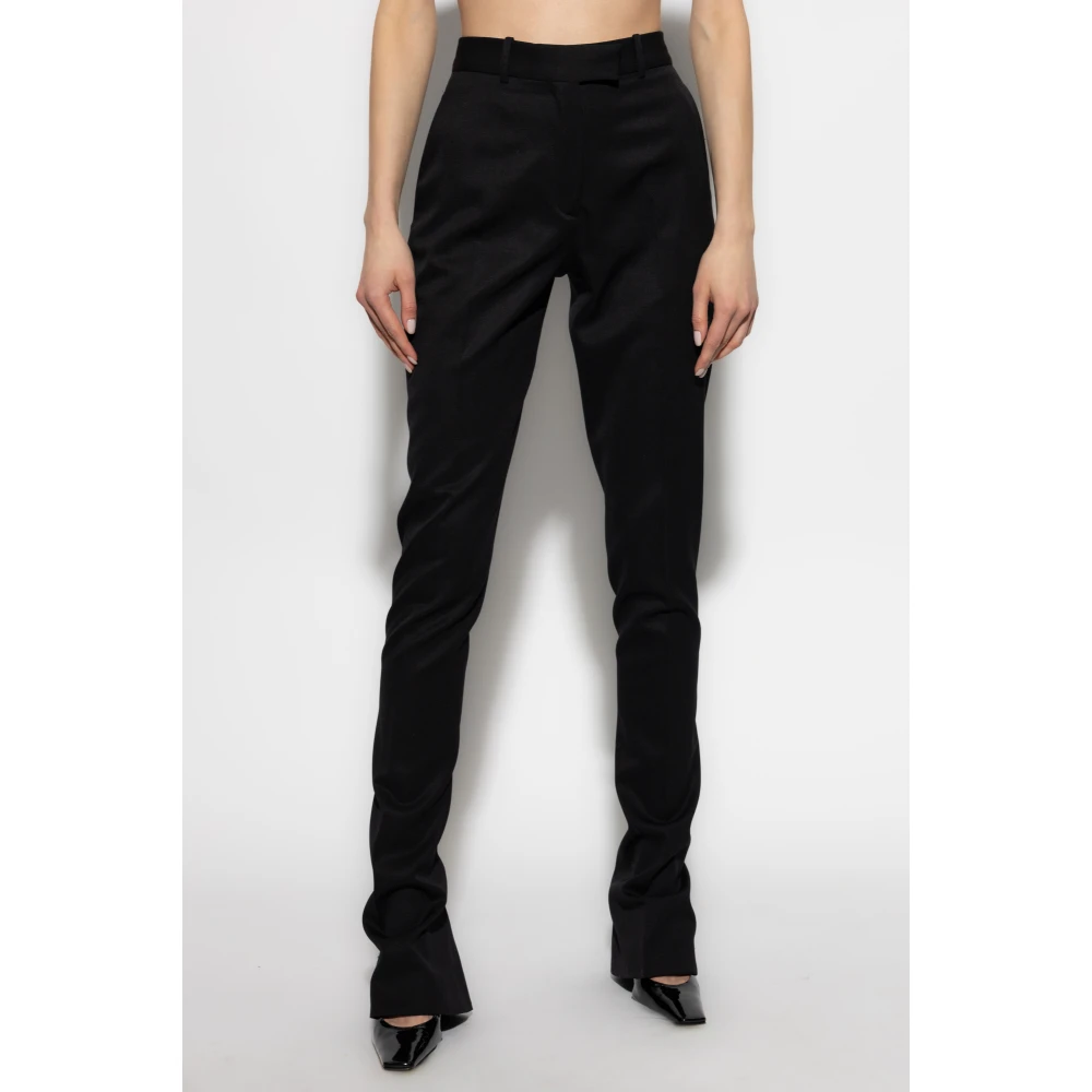The Attico Wollen broek Black Dames