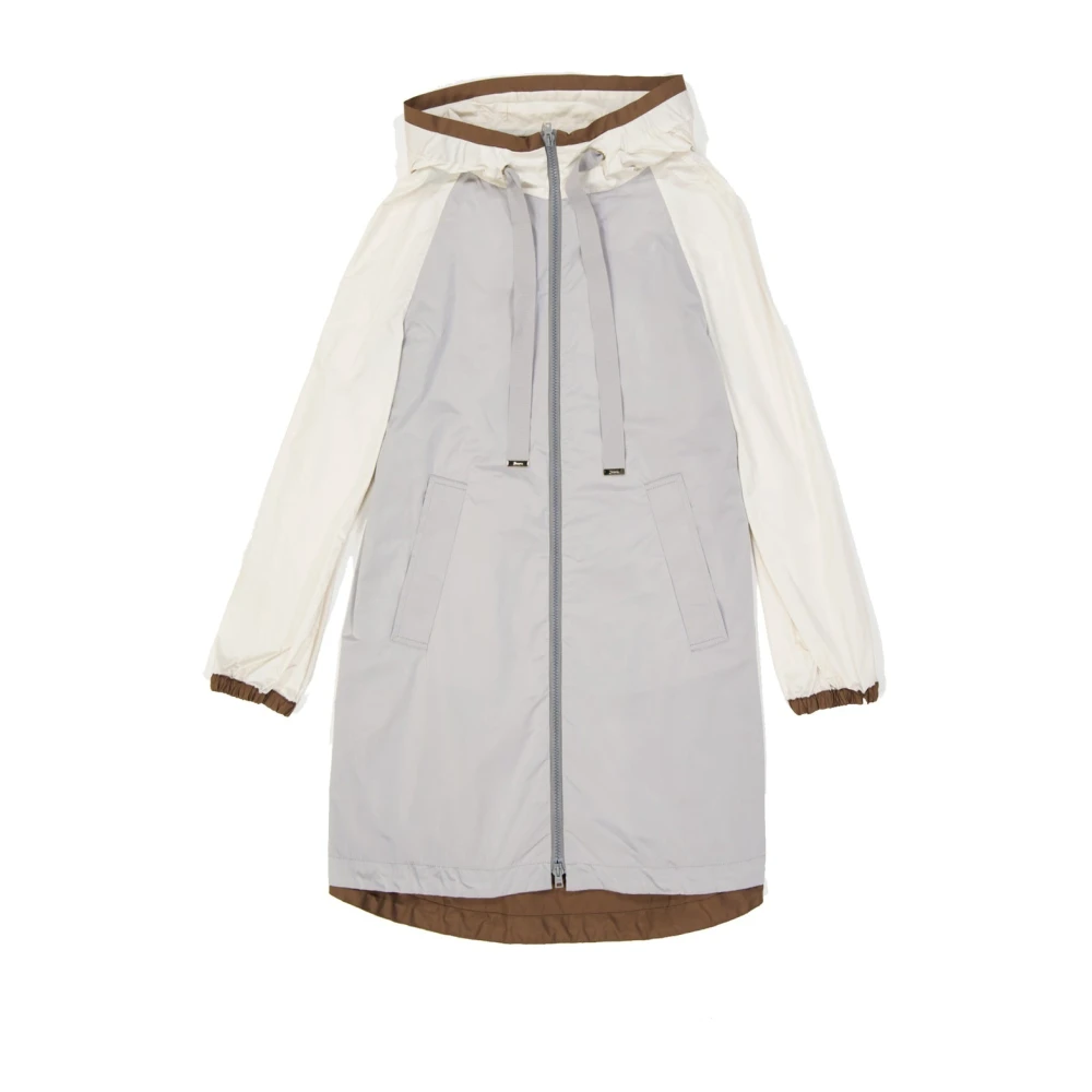 Herno Women's Gray Parkas, M, Lightweight Coat