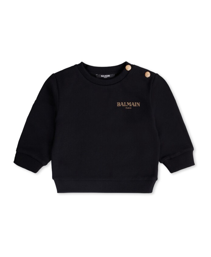 sweatshirt-noir-a-col-rond-avec-details-dores