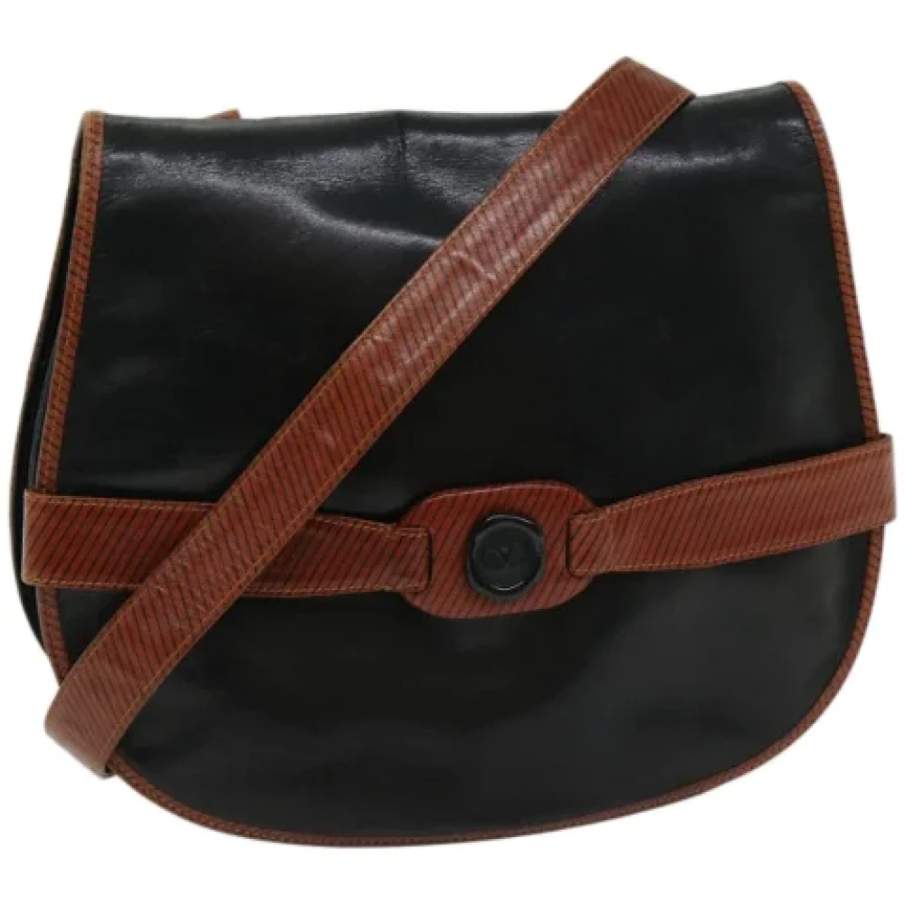 Valentino Vintage Pre-owned Leather shoulder-bags Black Dames