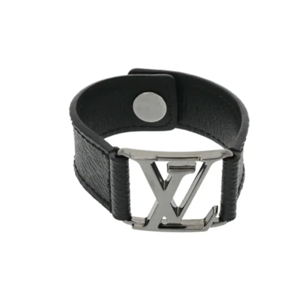 Louis Vuitton Vintage Pre-owned Canvas armband Black, Herr