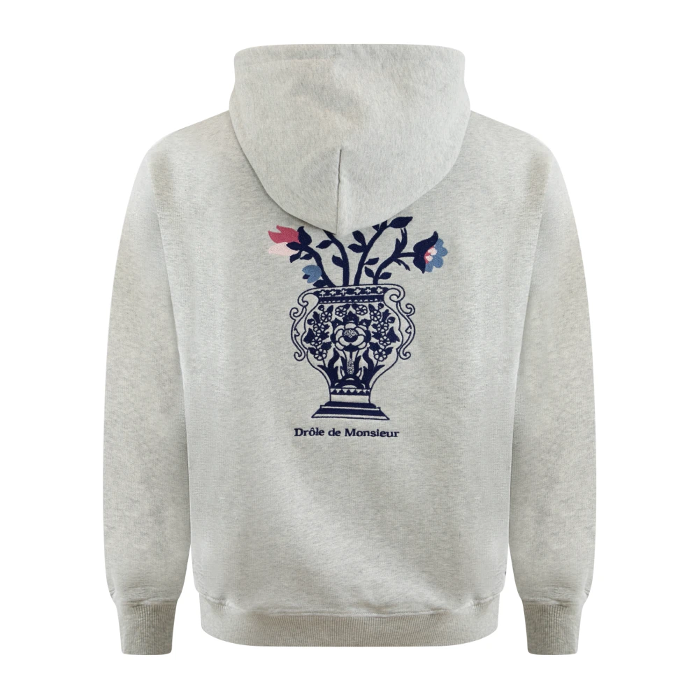 Drole de Monsieur Stijlvolle Hoodie Vase voor Heren Gray Heren