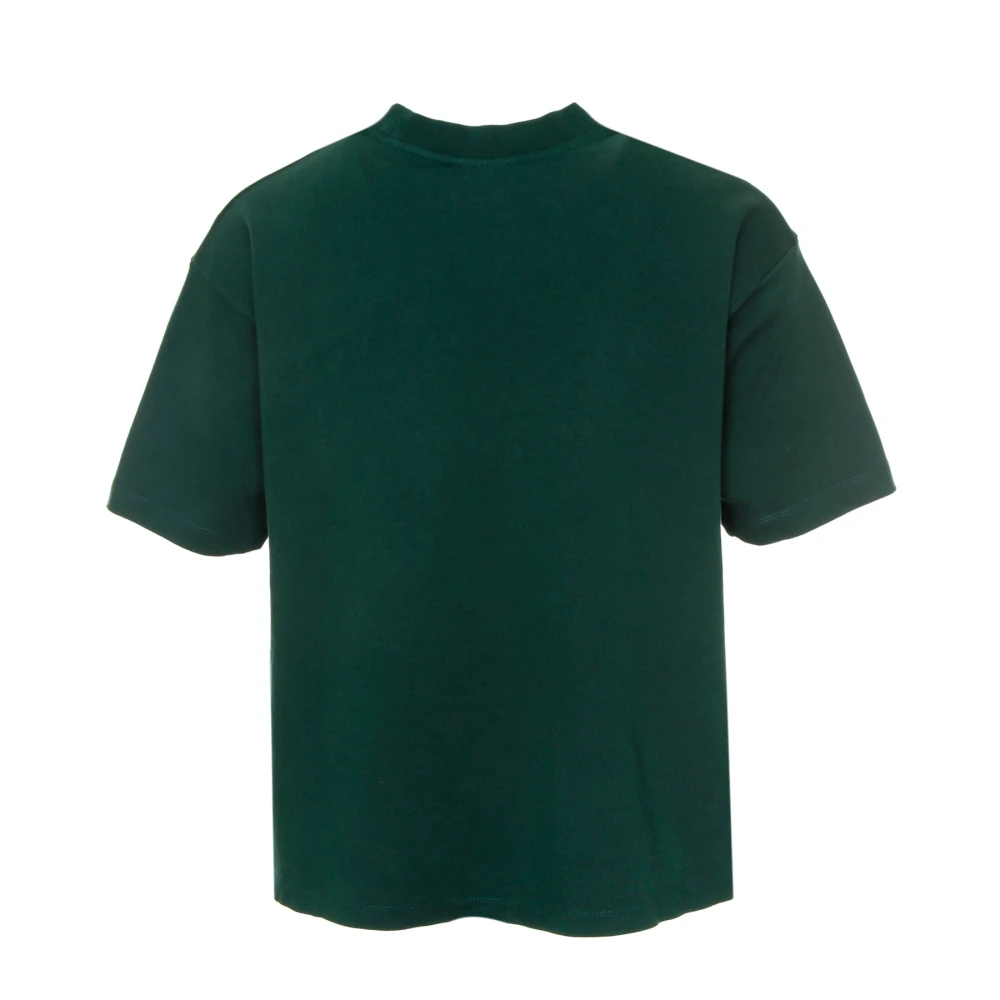 Drole de Monsieur Klassieke Slogan T-Shirt Green Heren