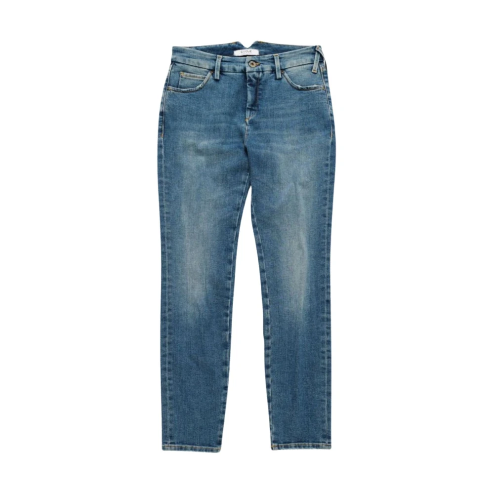Cycle Skinny Jeans met onregelmatig warp-effect Blue Dames