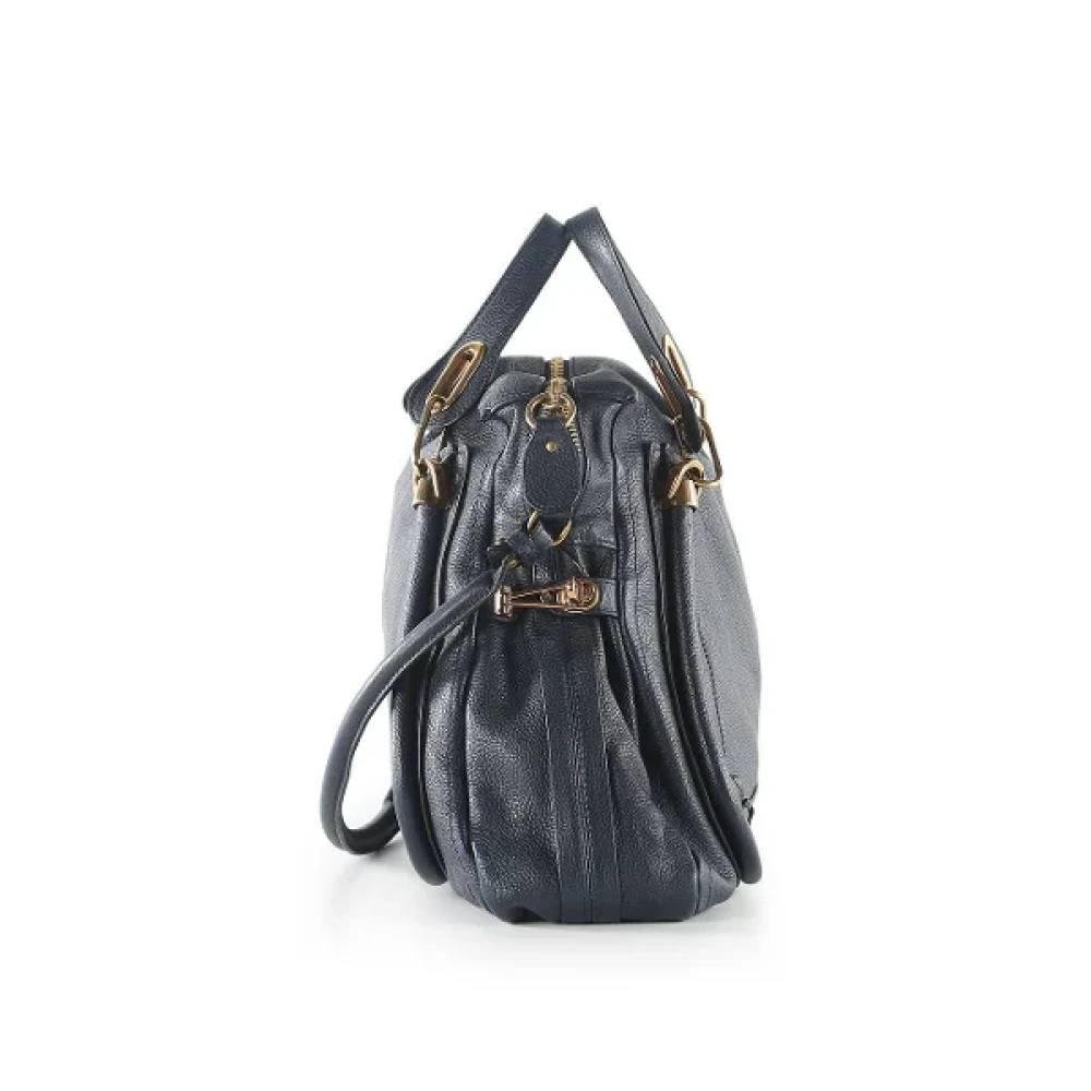 Chloé Pre-owned Leather shoulder-bags Blue Dames