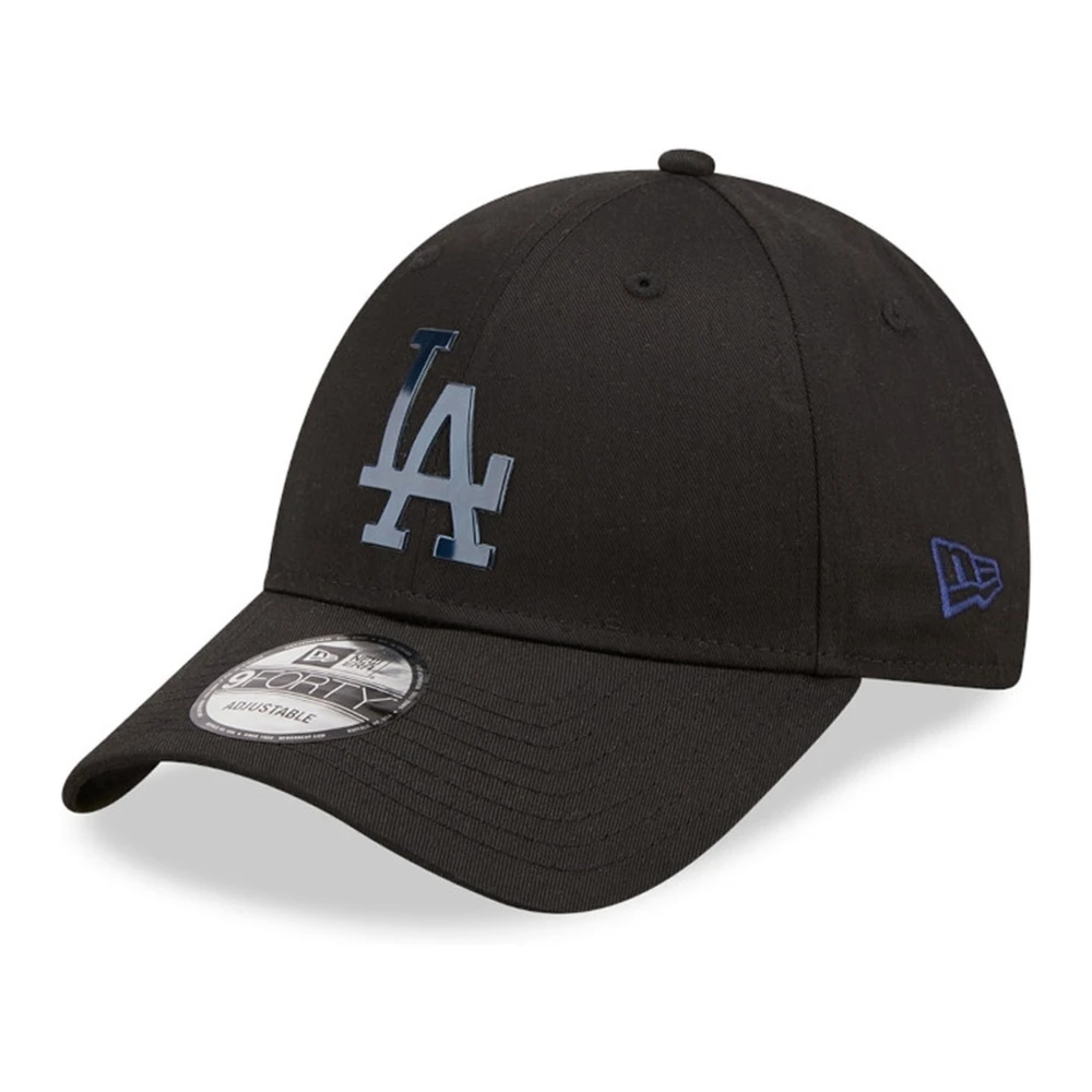 new era Zwarte Dodgers Folie Logo Pet Black Heren