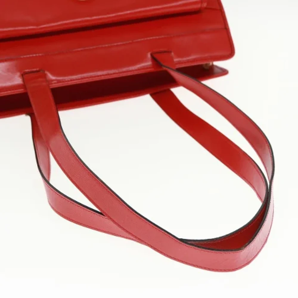 Celine Vintage Pre-owned Leather celine-bags Red Dames
