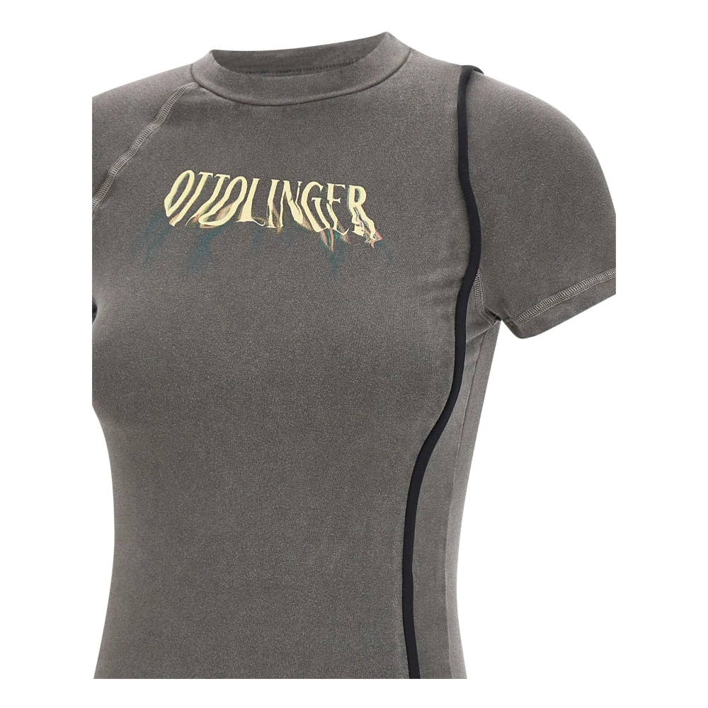 Ottolinger Dameskatoenen T-shirts en Polos Gray Dames