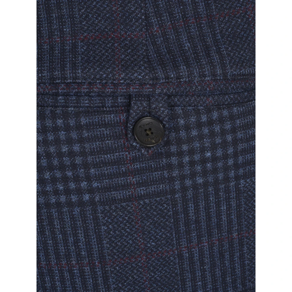 ETRO Blauwe Roma Broek Blue Heren