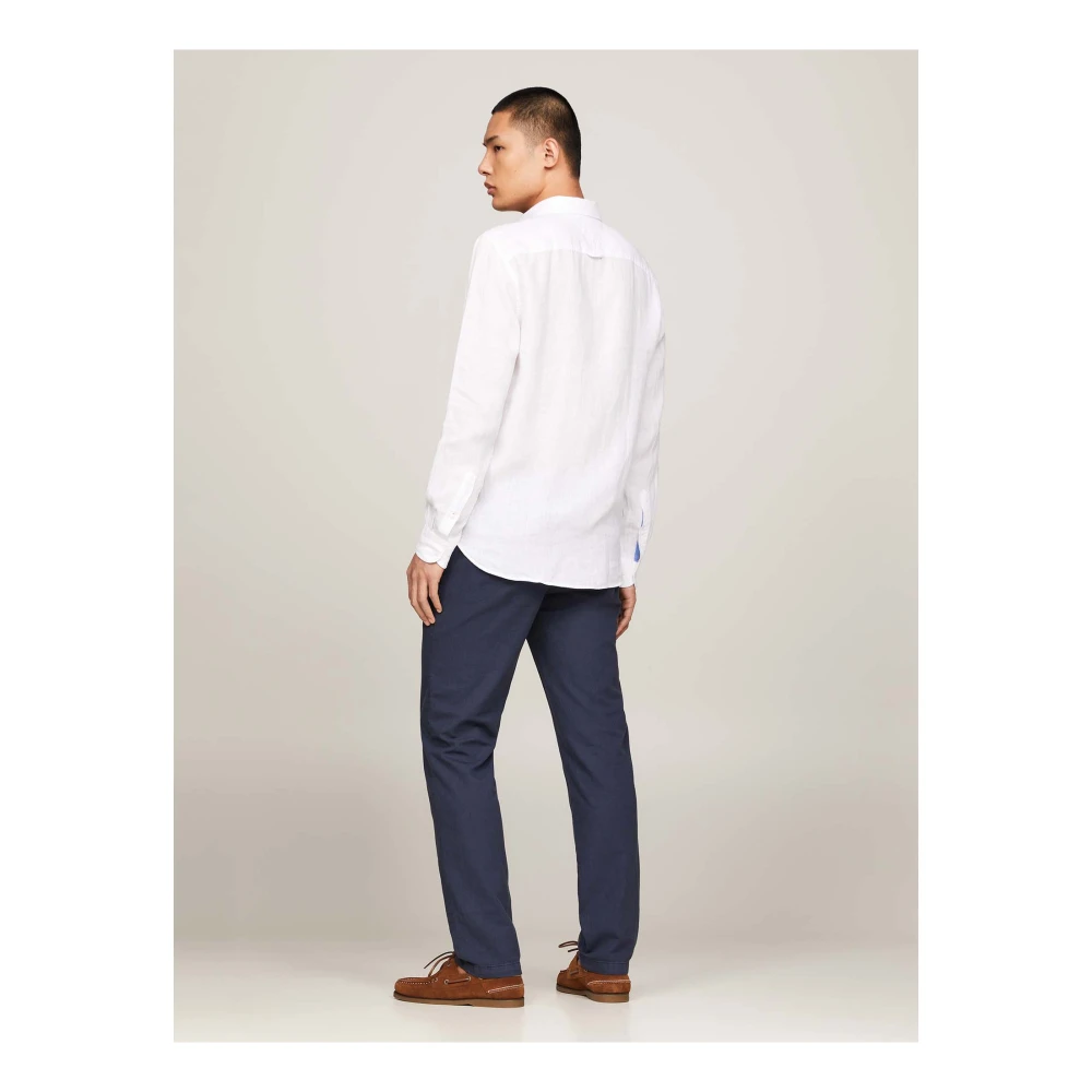 Tommy Hilfiger Geverfde Li Soli Shirt White Heren