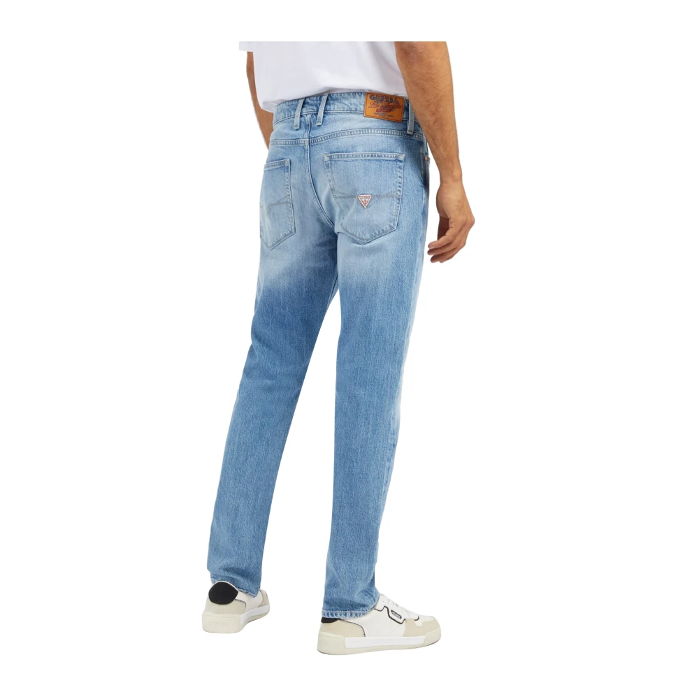 Guess Slim Tapered Denim Jeans Blue Heren