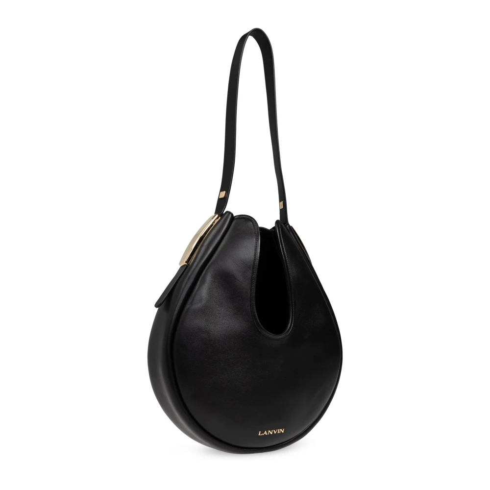 Lanvin Cymbal PM hobo tas Black Dames