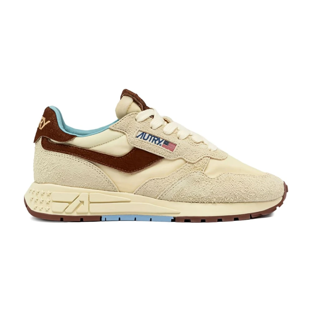 Autry Men's Beige Sneakers, 7 Uk, Reelwind Low Trainers