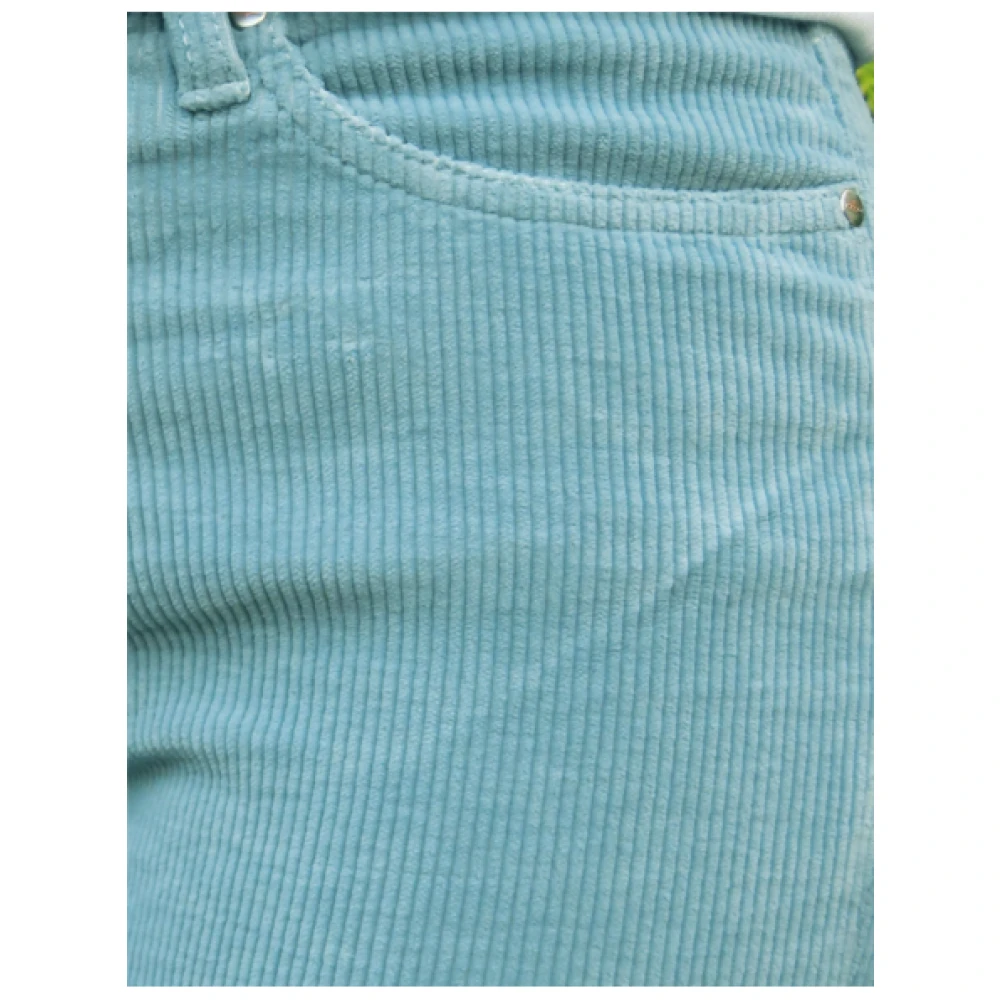 Islow Corduroy Slim 7 8 Broek Green Dames