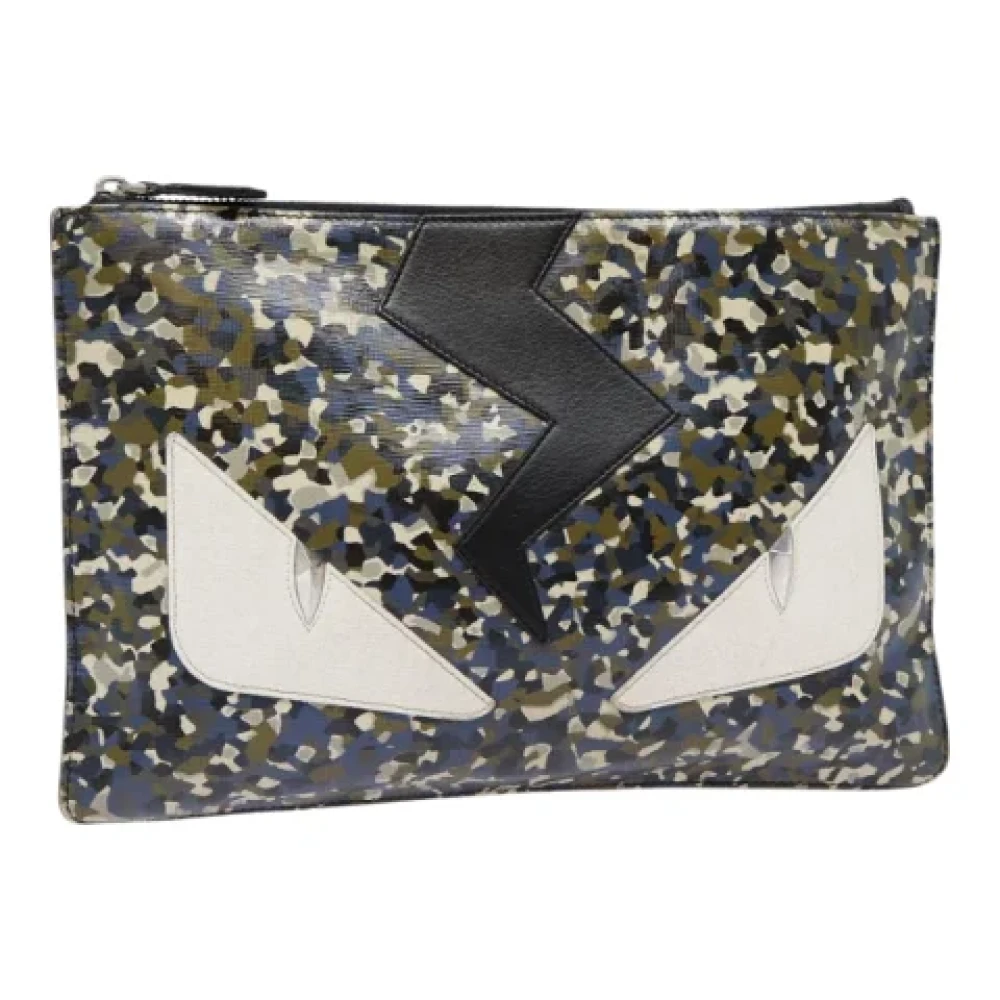 Fendi Vintage Pre-owned Canvas clutches Multicolor Dames