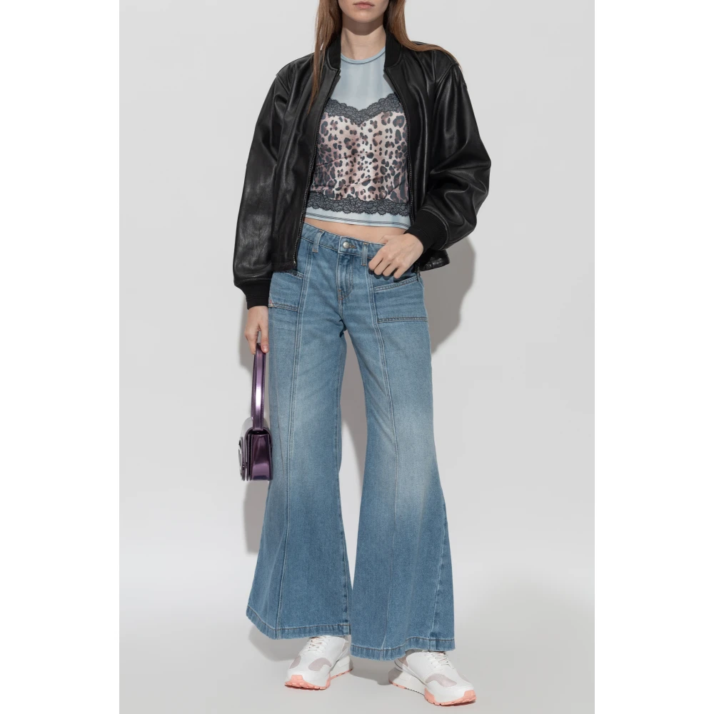 Diesel T-shirt T-Ileni Blue Dames