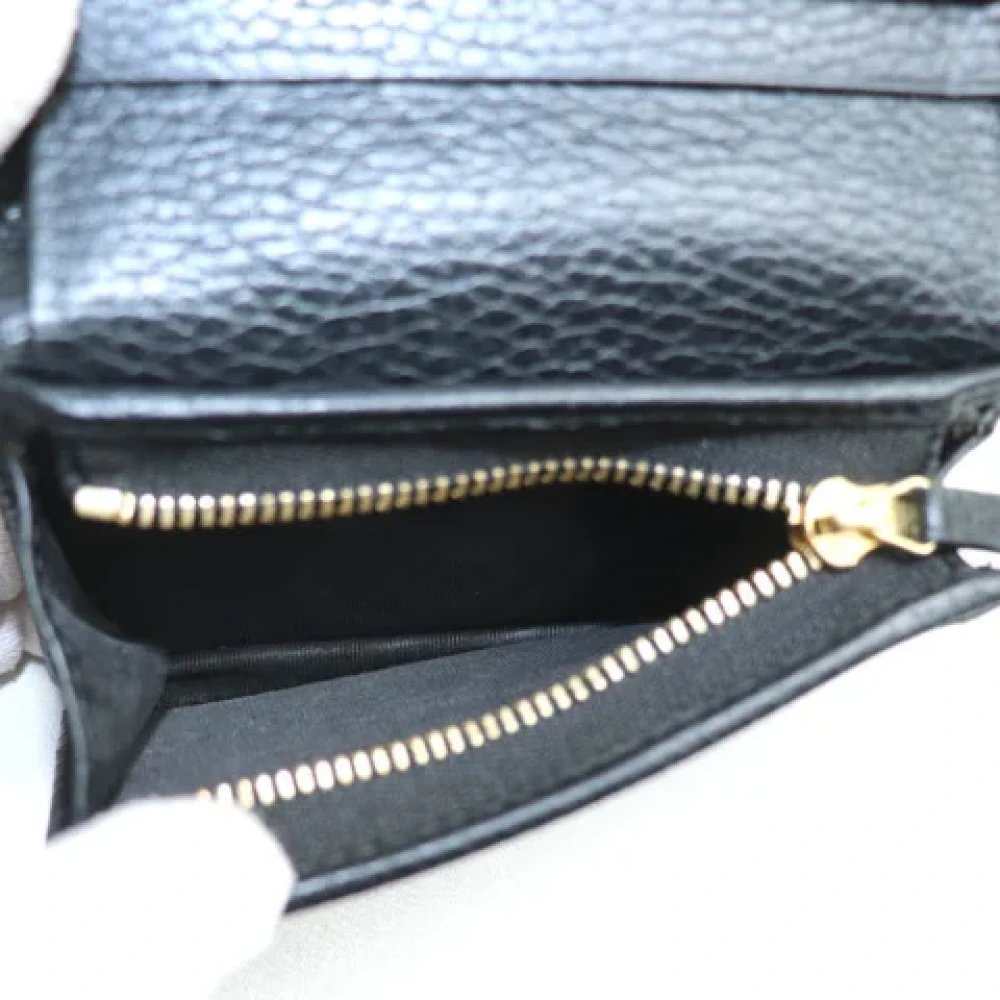 Gucci Vintage Pre-owned Leather wallets Black Dames