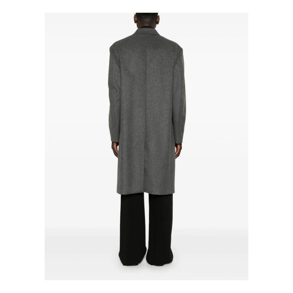 Seven Gauge Donkergrijze dubbelrijige jas Gray Heren