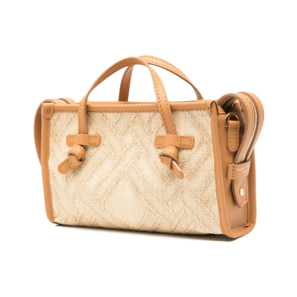 Gianni Chiarini Natuurlijke tassen met bovenritssluiting Beige Dames