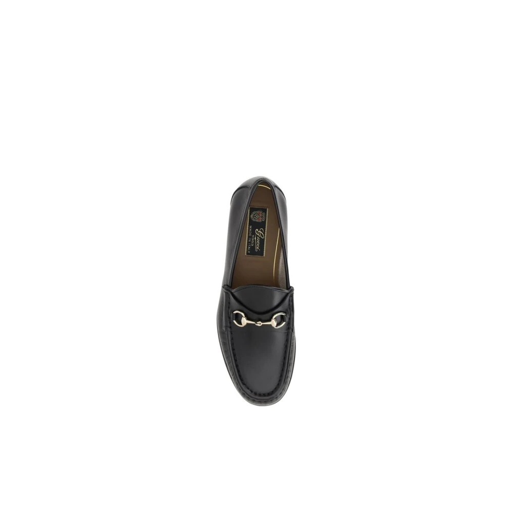 Gucci Loafers met Morsetto-detail in goudtinten Black Dames