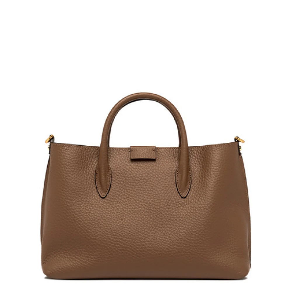 Gianni Chiarini Bruine Leren Schoudertas Brown Dames