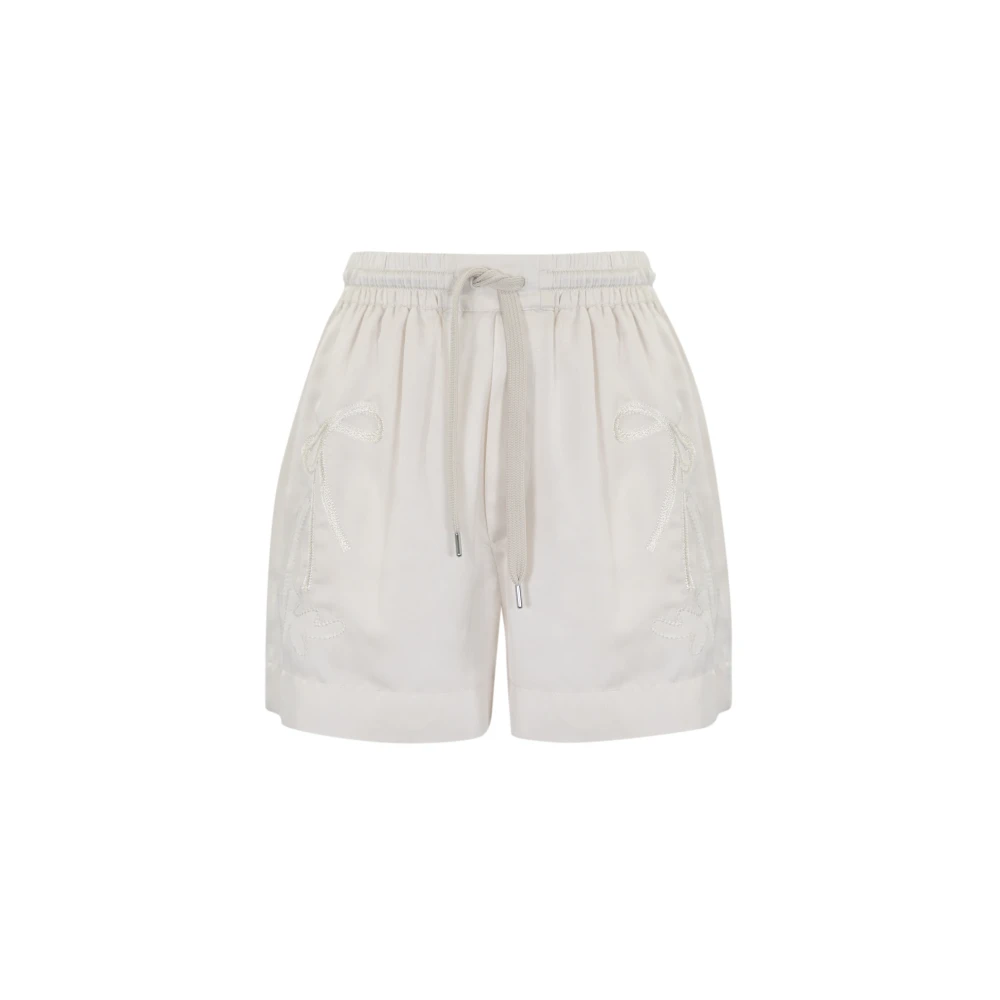 Pinko Rodeo Geborduurde Dames Shorts Pink Dames