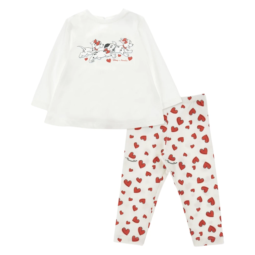 Monnalisa Disney 101 Dalmations Leggings Set - Female - Kids Sets - Multicolor - 3 Y - Kids
