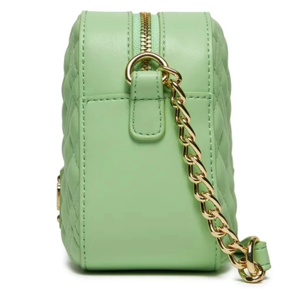 Love Moschino Gewatteerde PU Schoudertas Green Dames
