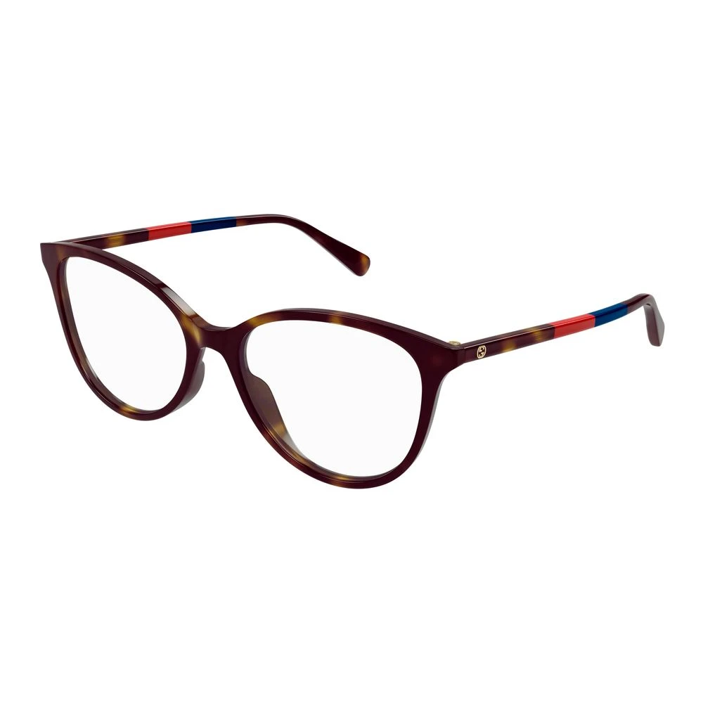 Gucci Women's Brown Glasses, 54 Mm, Stylish Eyeglasses Havana Transpa