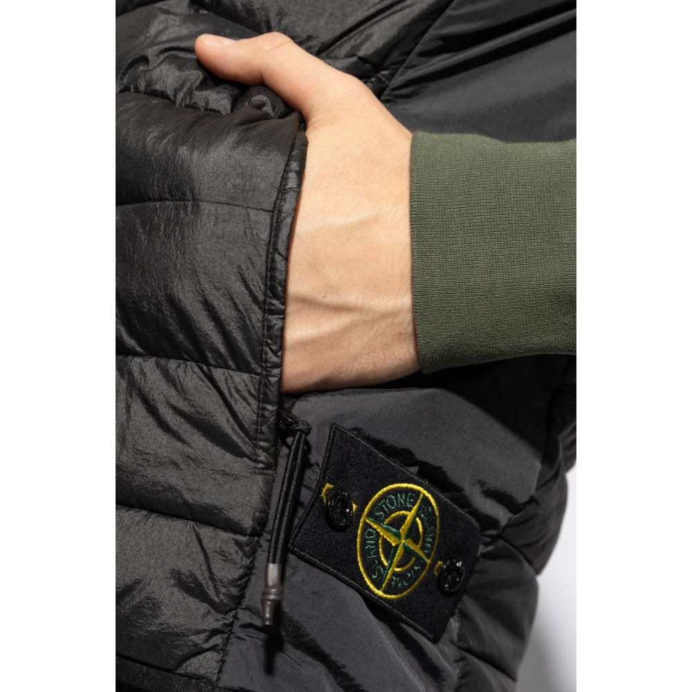 Stone Island Gewatteerd vest Black Heren