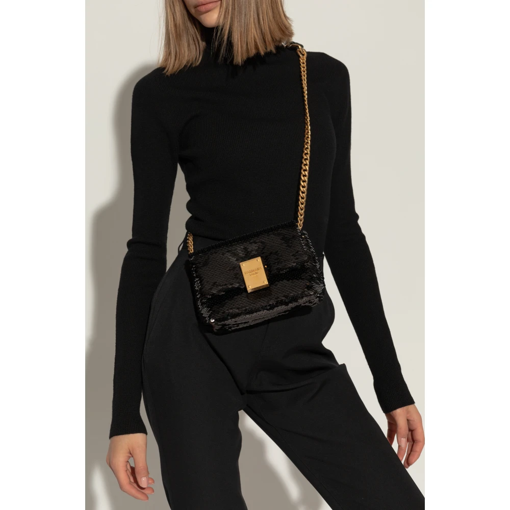 Balmain Schoudertas met logo Black Dames