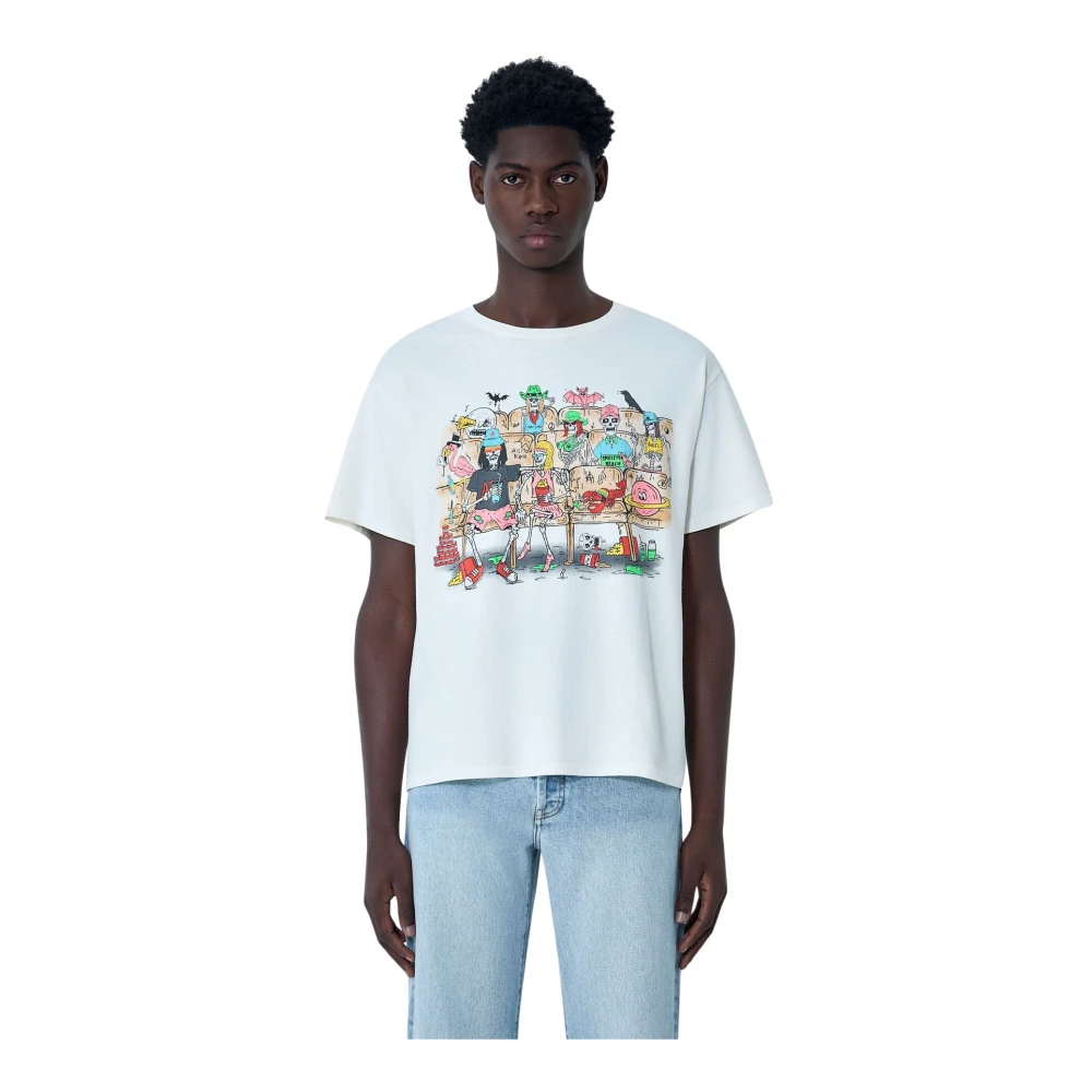 Gallery Dept. Men's White Skeleton Beach Theatre Tee