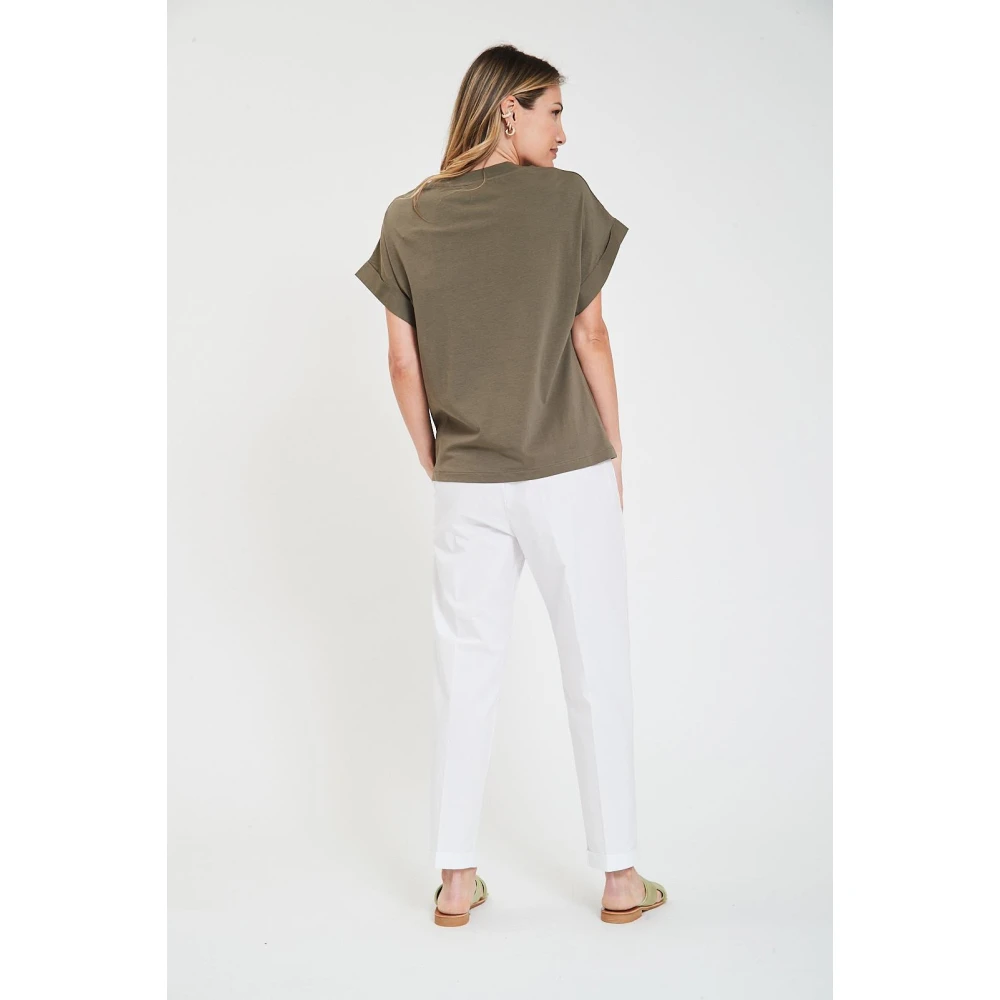Alpha Studio Giro Zak T-Shirt Green Dames