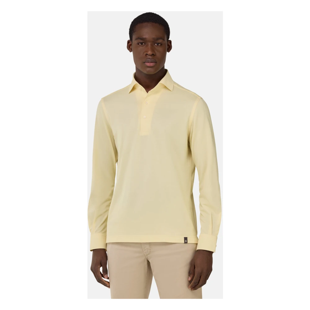 Boggi Milano B Tech Japans Jersey Polo Shirt Yellow Heren