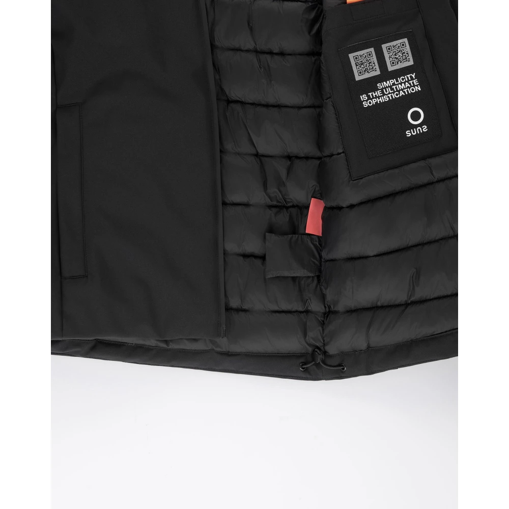 Suns Stijlvolle Jas voor Zonnige Dagen Black Heren
