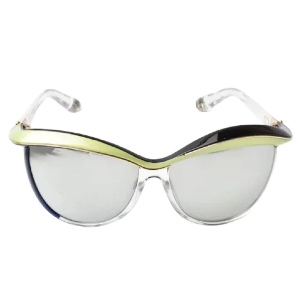 Dior Vintage Pre-owned Plastic sunglasses Yellow Dames