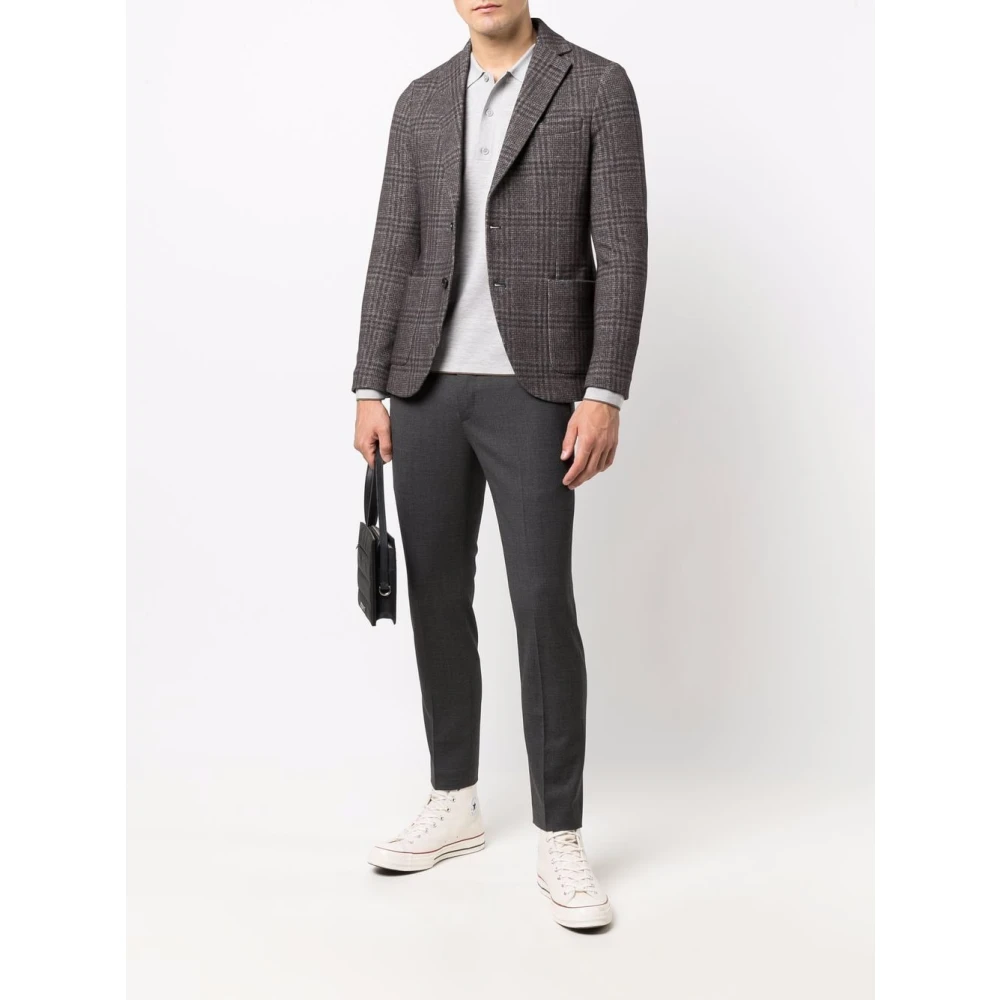 PT Torino Antracite Suit Trousers Gray Heren