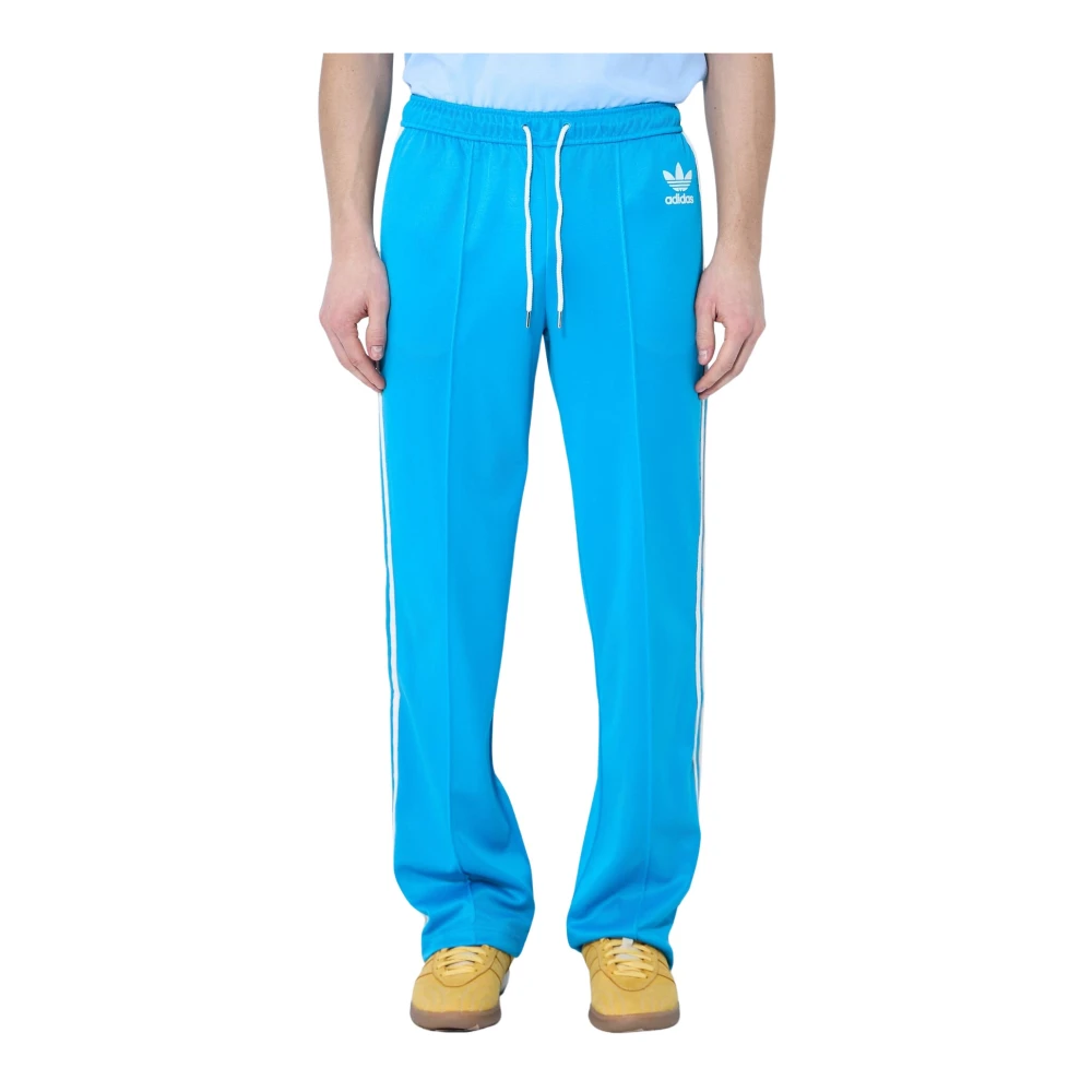Adidas Logo Motif Track Pants Blue Heren