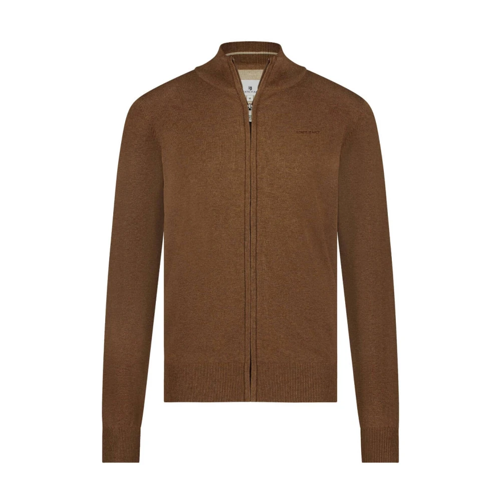 State of Art Effen Rits Vest Brown Heren