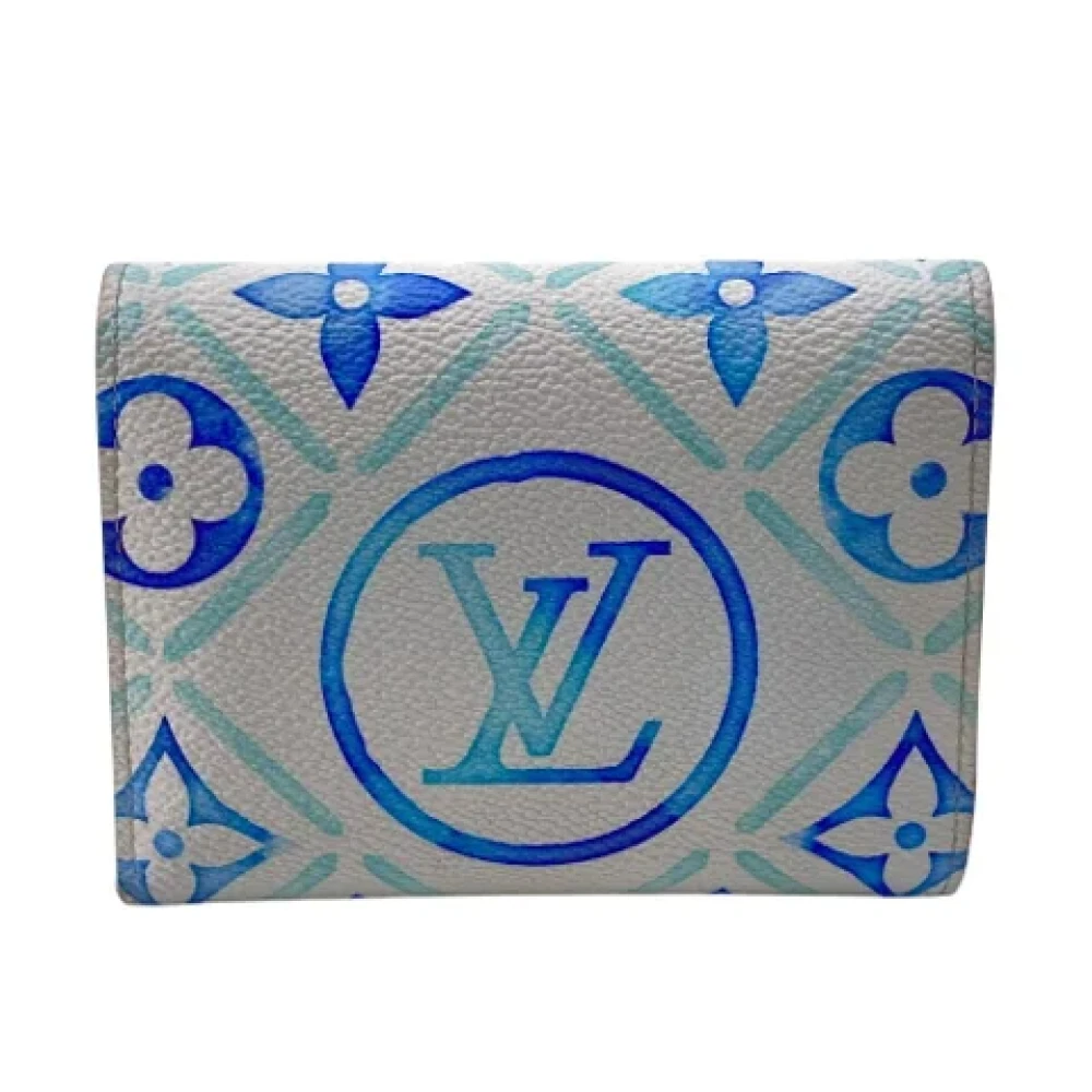 Louis Vuitton Vintage Pre-owned Canvas wallets Blue Dames