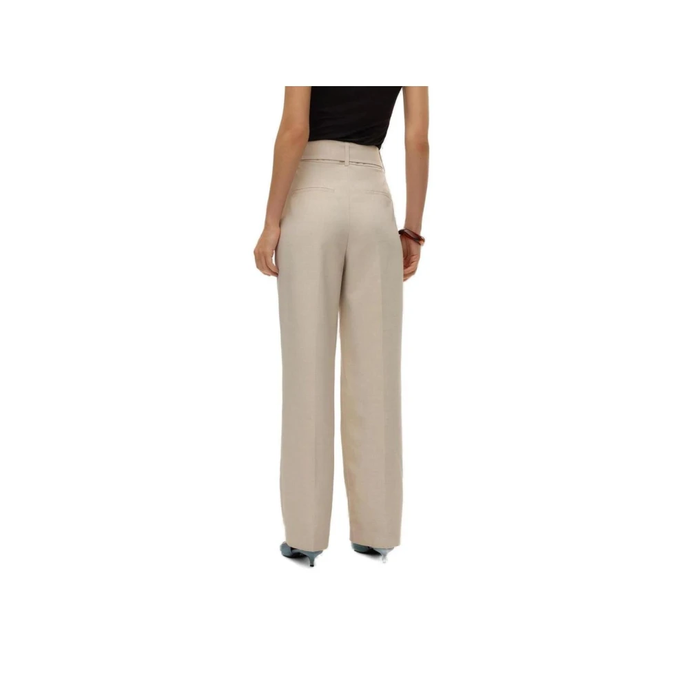Vero Moda Grijze Broek met Riem voor Vrouwen Gray Dames