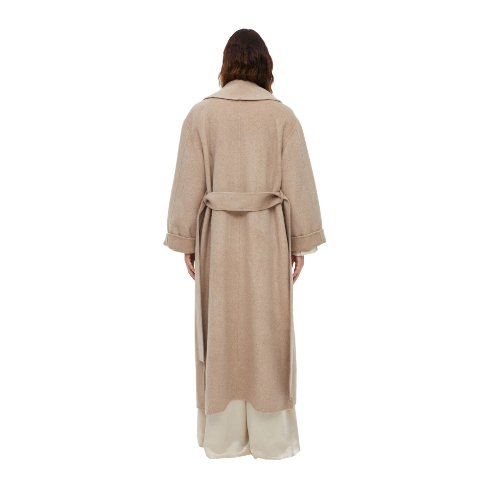 By Malene Birger Tie-Knot Wollen Jas By Herenne Birger Beige Dames