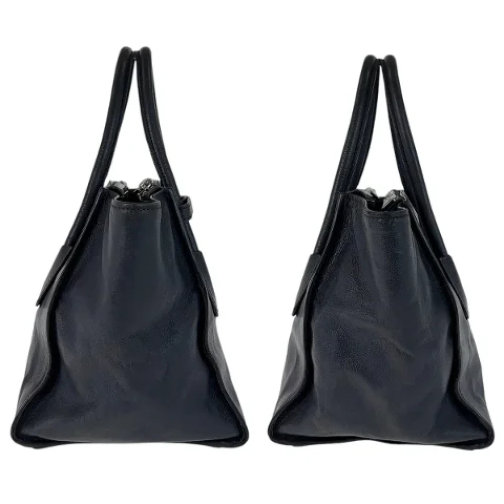 Prada Vintage Pre-owned Leather totes Blue Dames