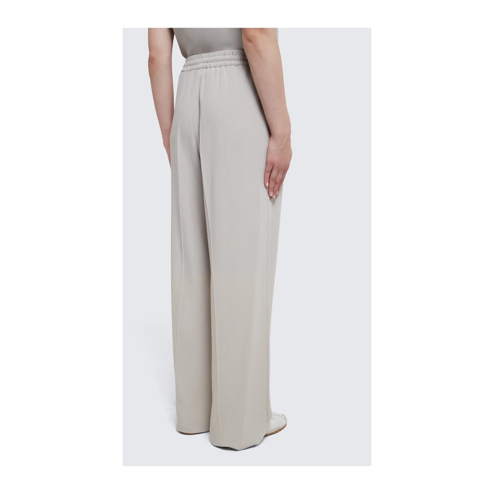 A.p.c. Grijze Viscose Broek met Elastische Taille Gray Dames