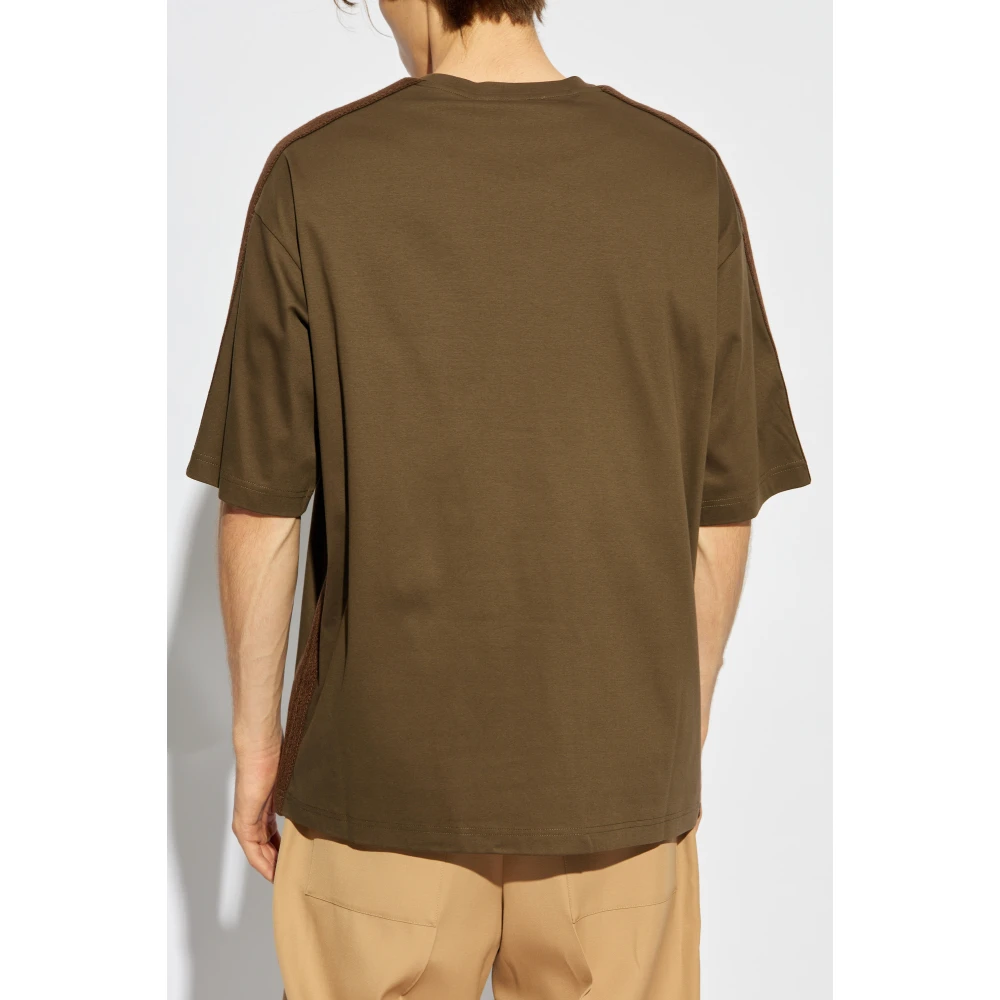 Lanvin Katoenen T-shirt Green Heren