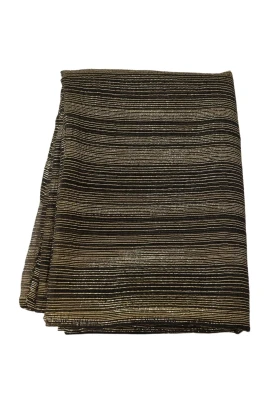 Metallic Gold Silk Stretch Sjal Wrap Scarf