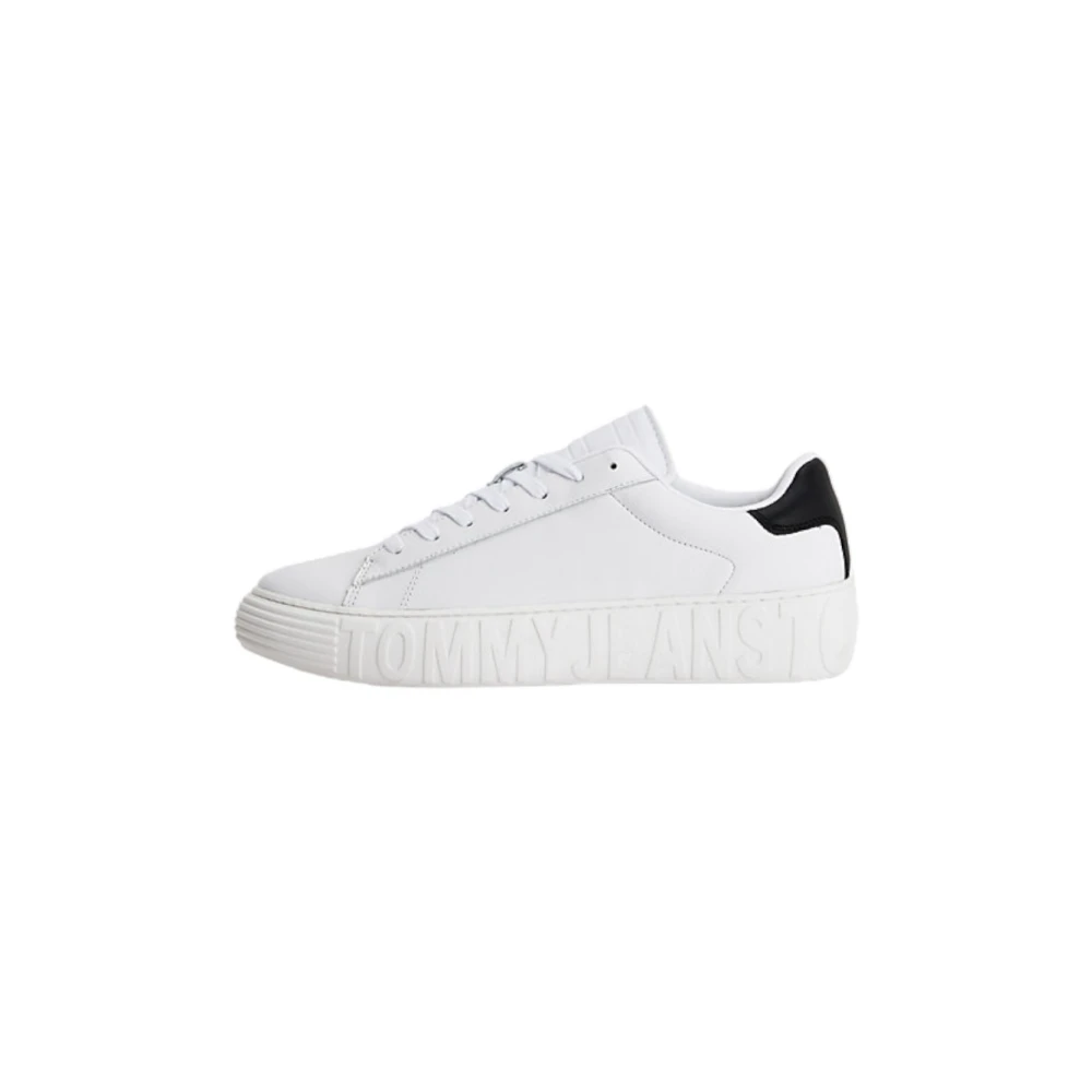 Tommy Jeans Stijlvolle Sneakers voor Mannen en Vrouwen Heren Schoenen Wit
