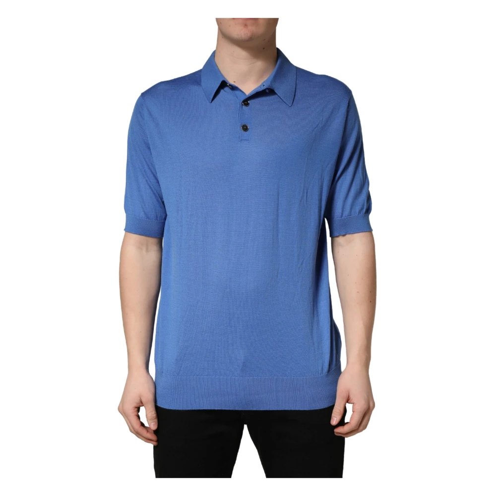 Dolce & Gabbana Men's Blue Polo Shirts, 3XL, Polo Shirt