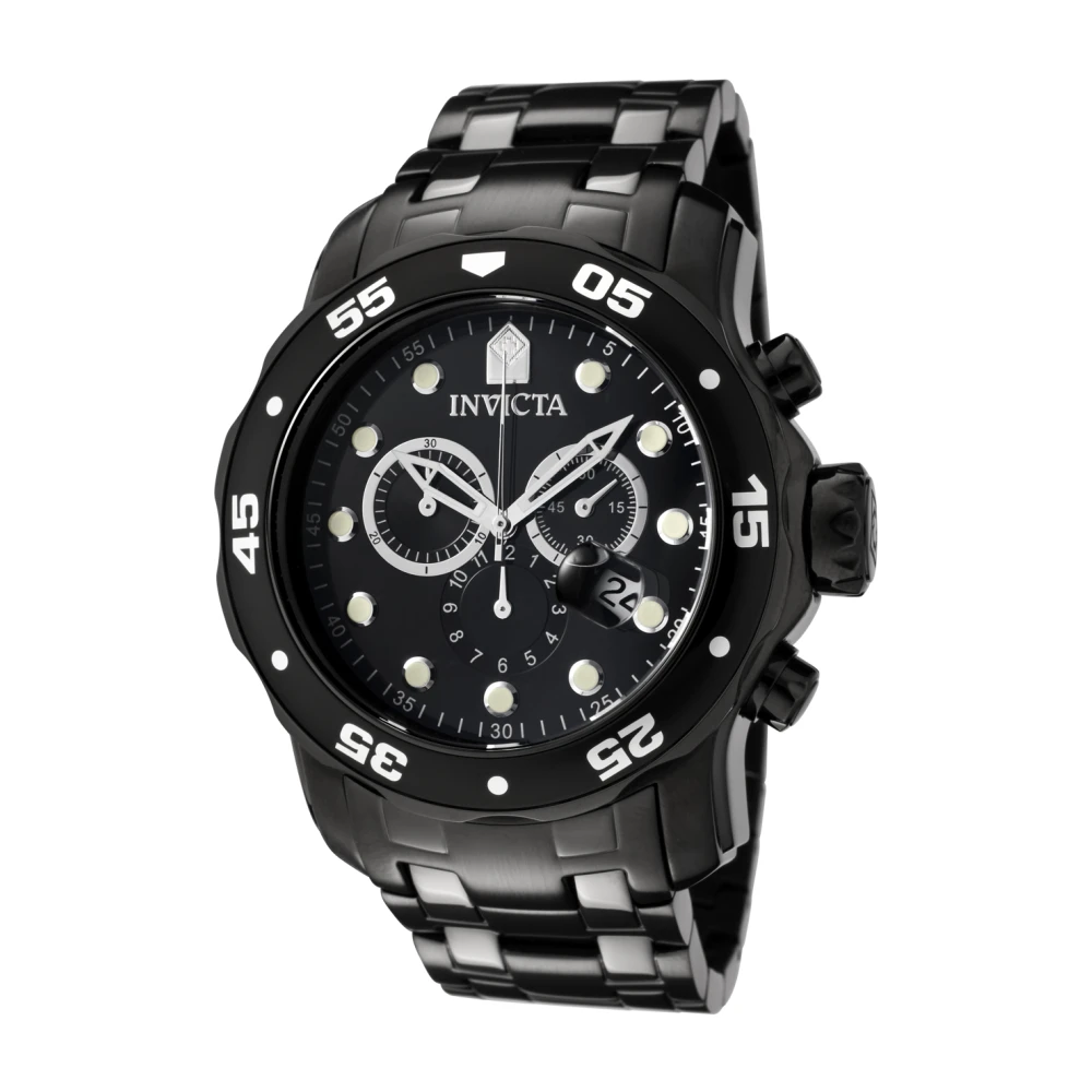 Invicta Watches Pro Diver - Scuba 0076 Men Quartz Klocka - 48mm Black, Herr