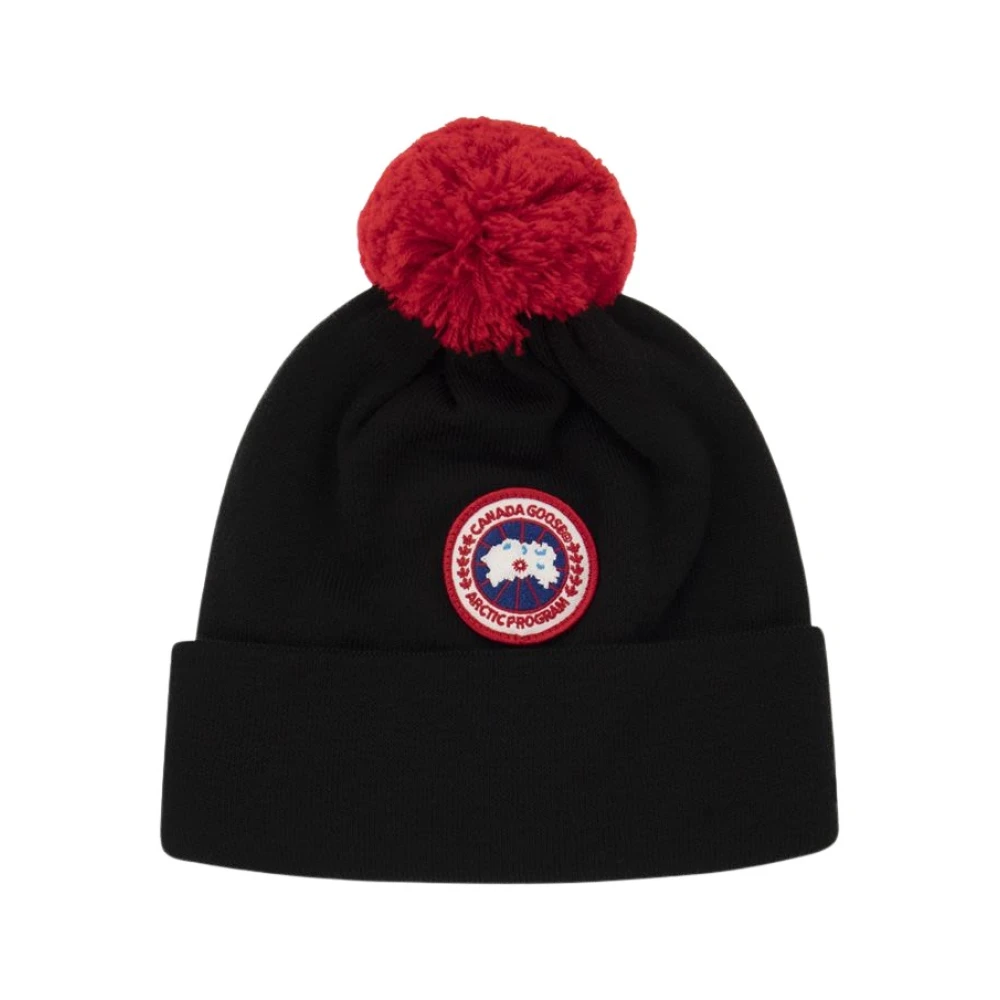 Canada Goose Merinoull pom-pom mössa Black, Unisex